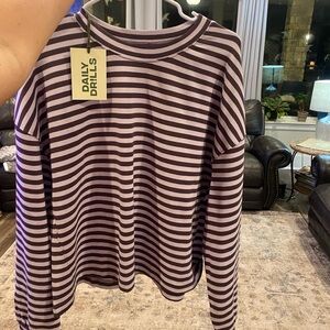 Daily drills stripedlong sleeve